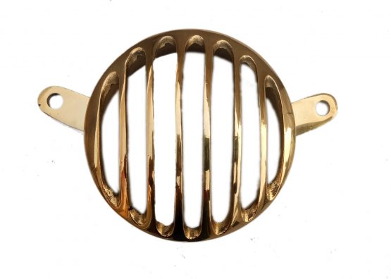 Round Rear Break Light Grill for Royal Enfield Classic 350/500 (Brass)